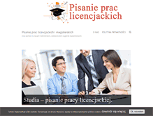 Tablet Screenshot of pisaniepraclicencjackich.pl